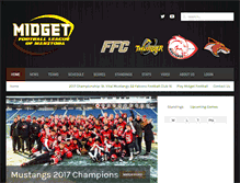 Tablet Screenshot of midgetfootball.ca